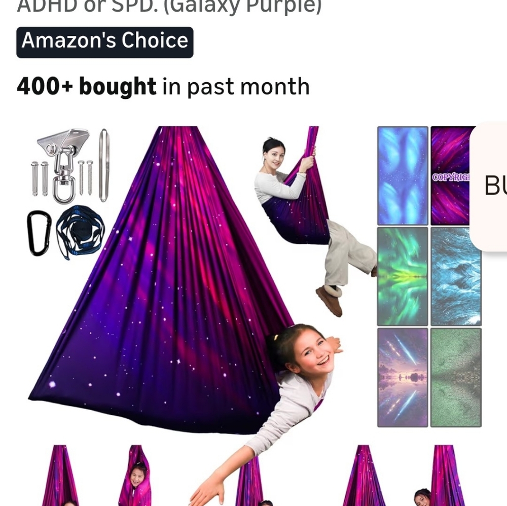 Galaxy Purple Sensory Swing